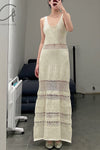 SWAYING/KNIT Cutout Striped Tank Dress SW22SSL15 Yellow/White